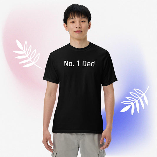 No. 1 Dad heavyweight t-shirt