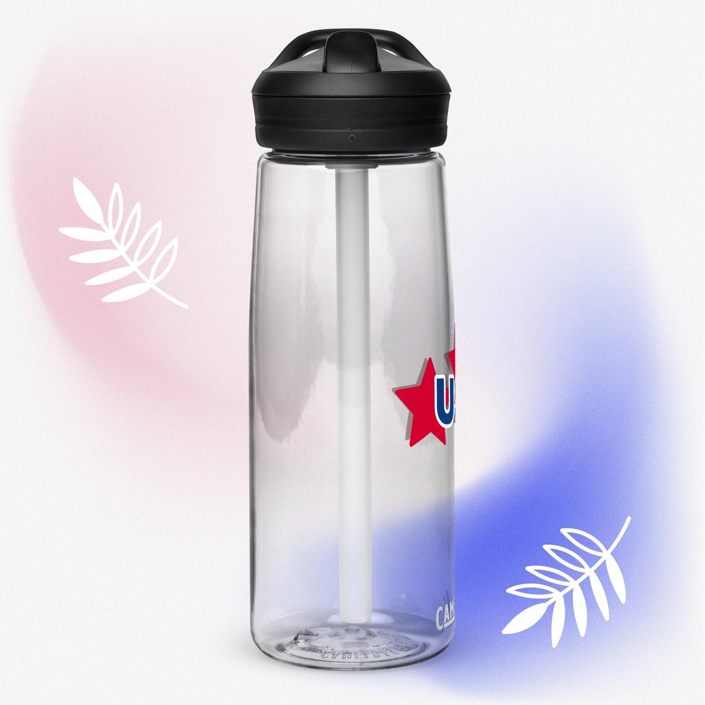 USA July 4th water bottle