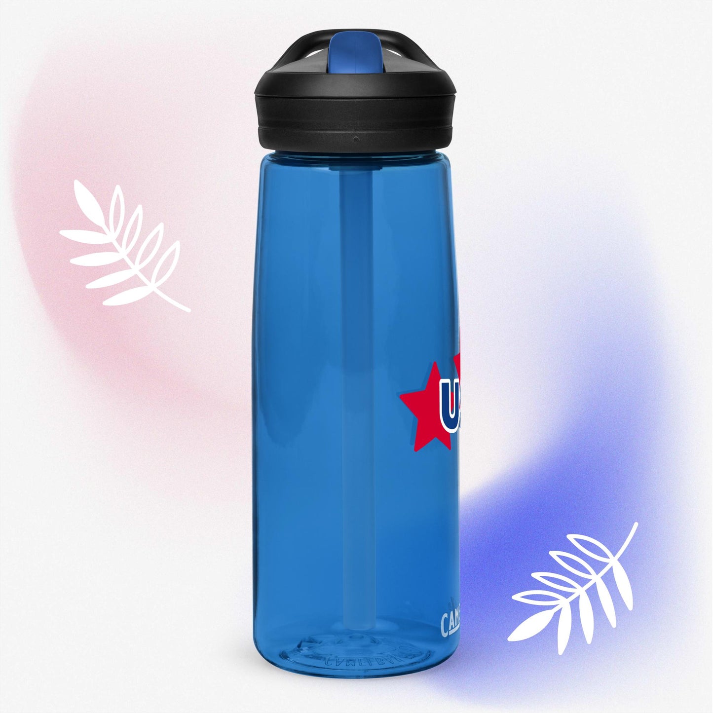 USA July 4th water bottle